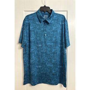 Bogey Bros Golf Men's Large That's What She Said AOP Blue Golf Polo Shirt
